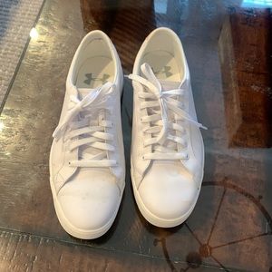 Under Armour white sneakers